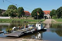 GERMANY / Lower Saxony / Grohnde / Reaction ferry 