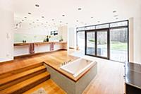 Bathroom inside a Bauhaus villa, Sauerland, German