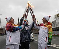 Эстафета Олимпийского огня, Москва, Россия, 7 октя