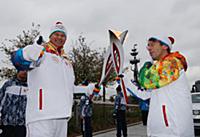 Эстафета Олимпийского огня, Москва, Россия, 7 октя