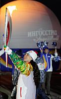 Эстафета Олимпийского огня, Москва, Россия, 7 октя