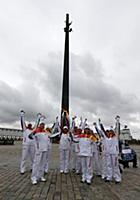 Эстафета Олимпийского огня, Москва, Россия, 7 октя