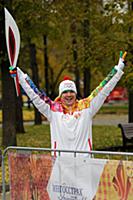 Эстафета Олимпийского огня, Москва, Россия, 7 октя