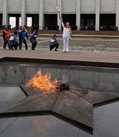 Эстафета Олимпийского огня, Москва, Россия, 7 октя
