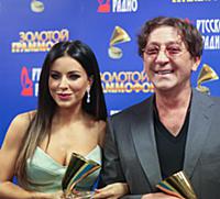 Ани Лорак и Григорий Лепс на церемонии вручения пр