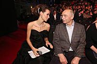 Дарья Златопольская и Валентин Гафт на премии «Зол