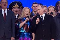 Президент России Владимир Путин и Лариса Долина. М