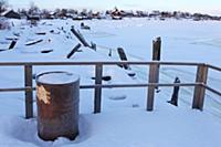Старая пристань. Побережье Белого моря. Посёлок Ра