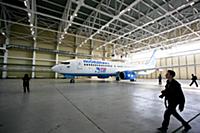 Самолет авиакомпании 'Победа'. Москва, Россия. 05 
