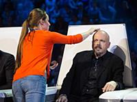 На съёмочной площадке во время прямого эфира проек