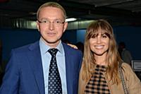 Юля Беретта и Руслан Яхундин. Показ дизайнера Zaza