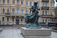 Памятник Петру I. Виды Санкт-Петербурга. Россия, С