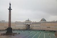 Дворцовая площадь. Виды Санкт-Петербурга. Россия, 