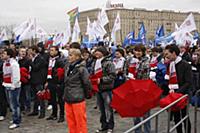 Митинг в поддержку Владимира Путина в президенты н