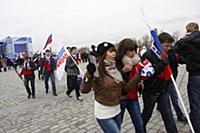Митинг в поддержку Владимира Путина в президенты н