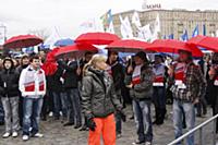 Митинг в поддержку Владимира Путина в президенты н