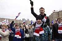 Митинг в поддержку Владимира Путина в президенты н