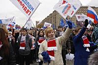 Митинг в поддержку Владимира Путина в президенты н