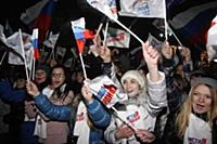 Митинг в поддержку Владимира Путина в президенты в