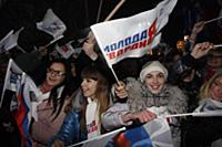 Митинг в поддержку Владимира Путина в президенты в