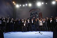 Митинг в поддержку Владимира Путина в президенты в