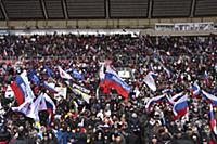 Митинг в поддержку Владимира Путина в президенты в