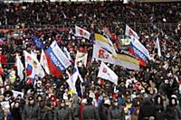 Митинг в поддержку Владимира Путина в президенты в