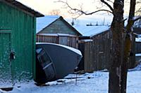 Посёлок Вознесенье, река Свирь. Ленинградская обла