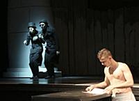 Актёры на сцене. Спектакль 'Спасти Хлестакова_?', 