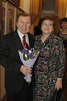 Юрий Чернов с супругой.