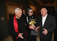 Юрий Любимов с супругой, Михаил Жванецкий.