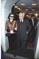 Театральный режиссер Юрий Любимов с супругой.