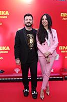 Михаил Галустян с супругой. Премьера фильма «Праба