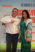 Денис Лебедев с супругой Анной. Предпремьерный пок