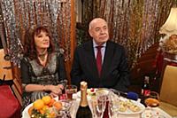 Екатерина Уфимцева, Михаил Швыдкой. Съемки новогод