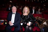 Анатолий Карпов с супругой. Премьера фильма «Чемпи