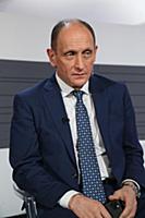 Игорь Хотьков. Съемки программы «Агора». Москва, Р