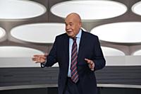 Михаил Швыдкой. Съемки программы «Агора». Москва, 