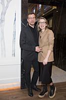 Андрей Мерзликин с супругой. Премьера фильма «Перв