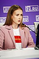 Алена Березовская. Пресс-конференция активистов Ме