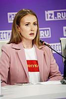 Алена Березовская. Пресс-конференция активистов Ме