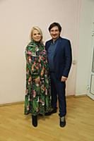 Яна Поплавская с мужем. Открытие VI Международного