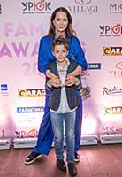 Ольга Кабо с сыном Виктором. Премия «Family Awards