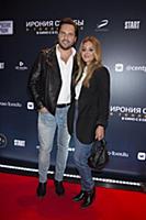 Александр Ревва с супругой. Премьера фильма «Ирони