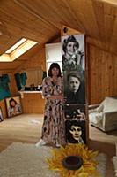 Российская актриса Лариса Лужина. Дачная съемка.
