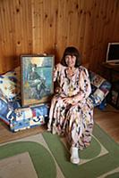 Российская актриса Лариса Лужина. Дачная съемка.