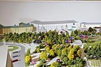 Макет парка Зарядье. Природно-ландшафтный парк «За