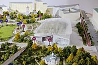 Макет парка Зарядье. Природно-ландшафтный парк «За