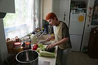 Российская актриса Оксана Сташенко. Дачная съемка.