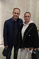 Сергей Шнырев с женой. Премьера фильма «Грозный па